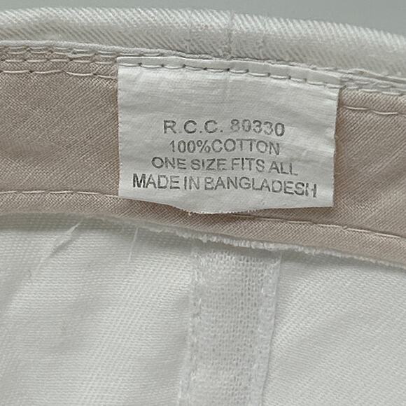 Vintage 90s Tom Addis Dodge Hat Baseball Cap Coeur d'Alene Idaho Snapback White - Picture 9 of 10